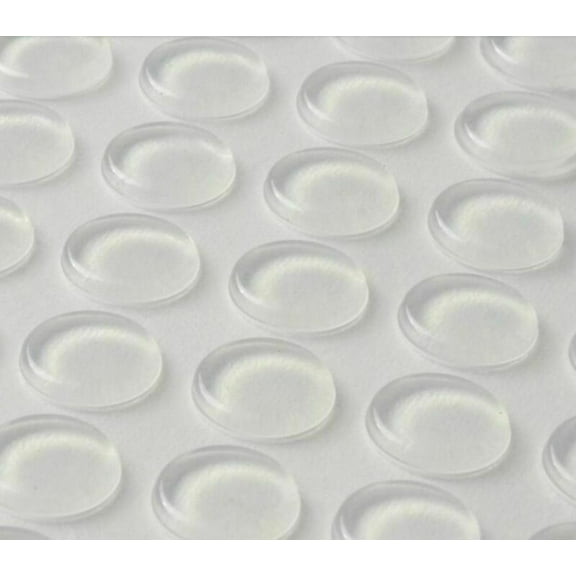 Wholesale 64Pcs Transparent Ball Round Anti-Collision Adhesive Silicone Pad With 3M Sticker 12*2mm Furniture Sticker Pads Transparent
