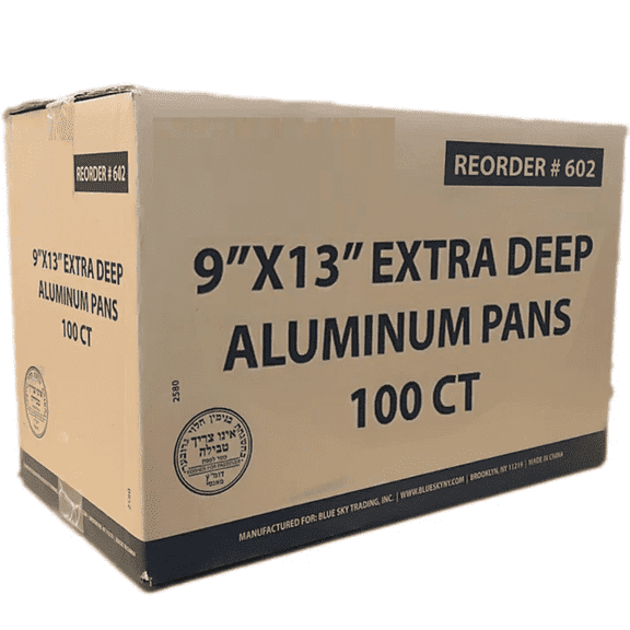 Wholesale: 9X13" Half Size Extra-Deep Extra-Heavy Disposable Aluminum Pans Deep Steam Table Bakeware - Cookware Perfect for Baking Cakes, Bread, Meatloaf, Lasagna:100CT