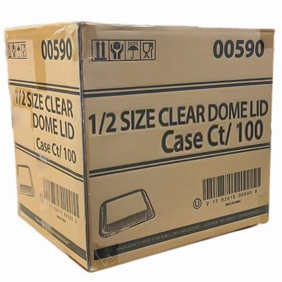 Wholesale 9x13 Disposable Dome Lids for Half Size Foil Pans, Leak & Spill Proof, 10 Ct