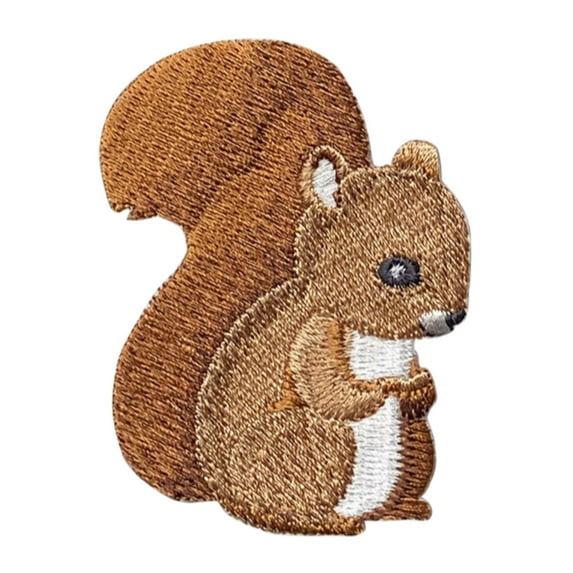 Baby Squirrel, Animals, Embroidered, Iron on Patch
