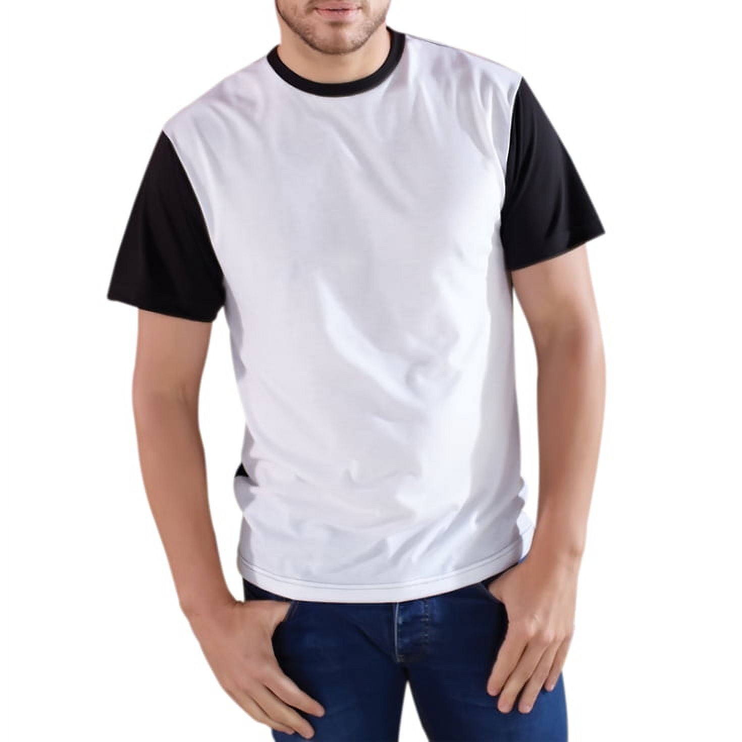 Wholesale Blank Cloths Adult Blackout Polyester Sublimation Tee - White,  Black