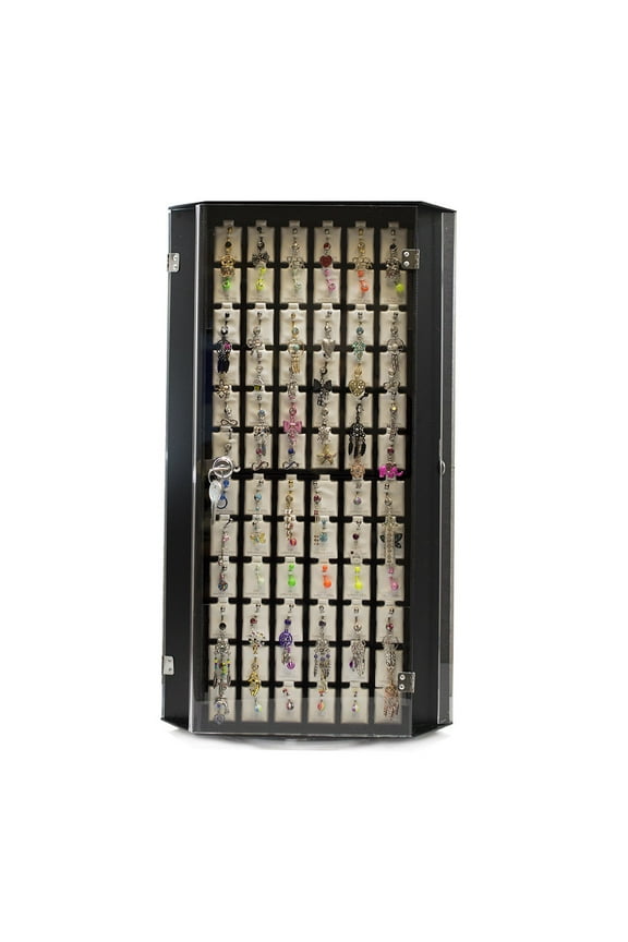 Wholesale Body Jewelry Rotating Display Case w/ 216 Assorted 14ga Belly Rings