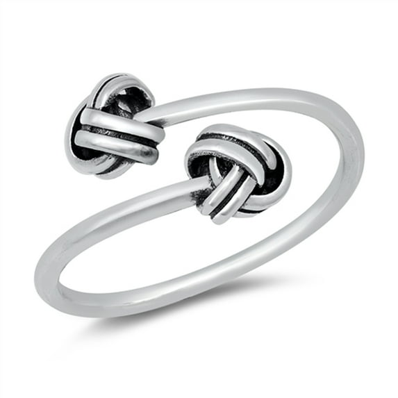 Wholesale Bold Open Knot Ring .925 Sterling Silver Band Jewelry Female Male Unisex Size 6