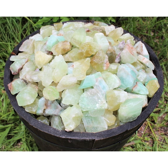 Wholesale Bulk 1/2 lb Rough Natural Green Calcite (Raw Crystal Healing 8 oz)