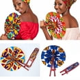thumbnail image 1 of Wholesale (Bulk) Ankara/Bogolan And Kente Foldable Hand Fans, 1 of 12