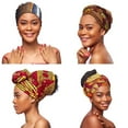 thumbnail image 1 of Wholesale  (Bulk) Ankara/Bogolan/Kente Headwrap Large- "70*20" Inches, 1 of 6