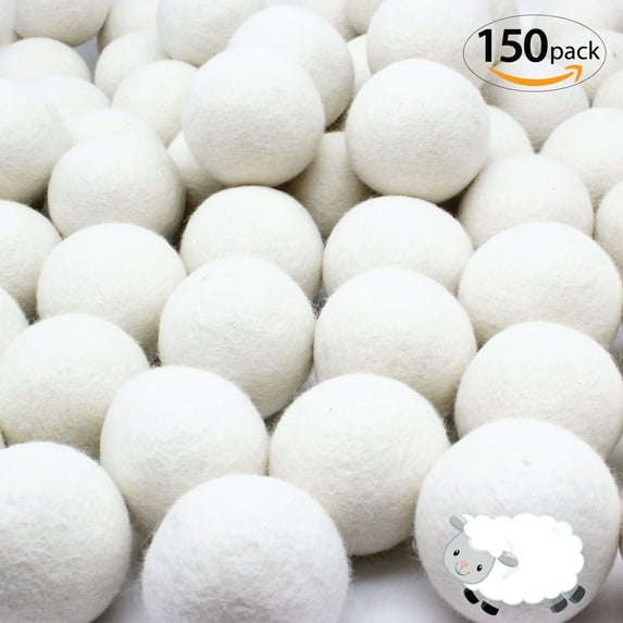 Wholesale Bulk Laundry Wool Dryer Balls - 100% New Zealand Wool, 150 Pack