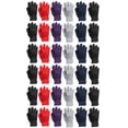 thumbnail image 1 of Wholesale Bulk Winter Gloves For Men Woman, Bulk Pack Warm Winter Thermal Gloves (36 Pairs Assorted), 1 of 8