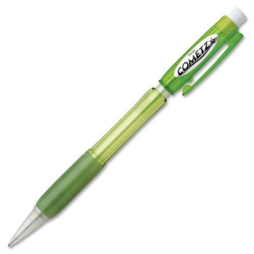 Wholesale CASE of 25 - Pentel Cometz .9mm Automatic Pencils-Automatic Pencil,.9mm Point,Retractable,Light Green Barrel