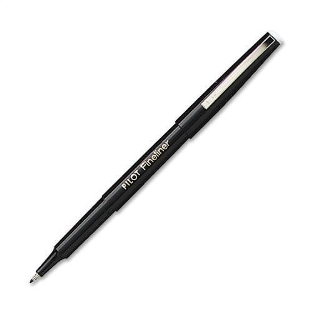 Wholesale CASE of 25 - Pilot Fineliner Markers-Fineliner Marker, Airtight Cap, Fine Point, Black Ink