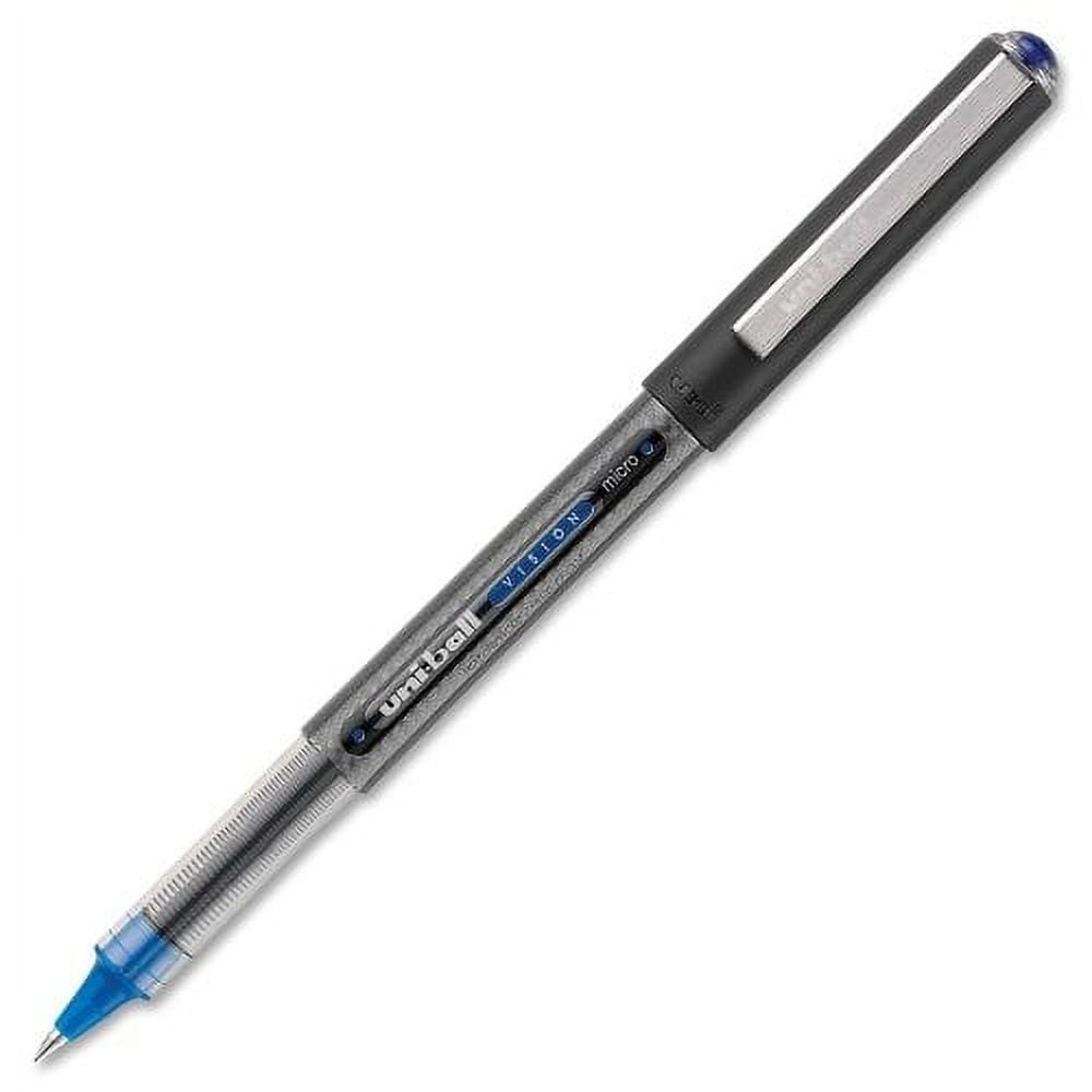 Wholesale CASE of 25 - Sanford Uni-ball Vision Rollerball Pens-Rollerball Pen, Nonrefillable, 0.5 mm, UPC, Blue