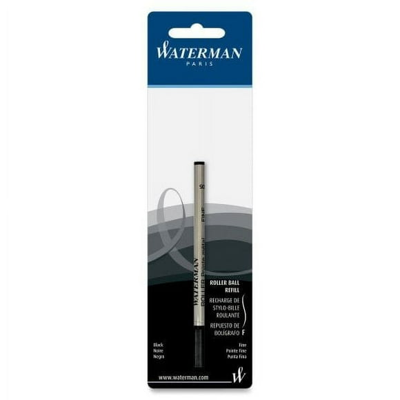 Wholesale CASE of 25 - Waterman Rollerball Pen Refills-Rollerball Pen Refill, Fine Point, Black Ink