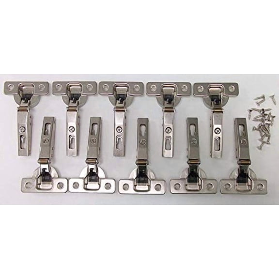 Wholesale Cabinet Components Salice 1/2" Overlay 105 Degree Soft Close Hinges, Pack of 10, Modern/Contemporary Style