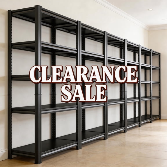 Wholesale Clearance 5Pack 5 Tier 72"H 40"W 14"D Heavy Duty Metal Storage Shelves, Double Columns Adjustable Waterproof for Commercial Warehouse Garage Basement