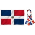 thumbnail image 1 of Wholesale Combo Set Dominican Country 3x5 3’x5’ Flag and 8"x60" Scarf, 1 of 3