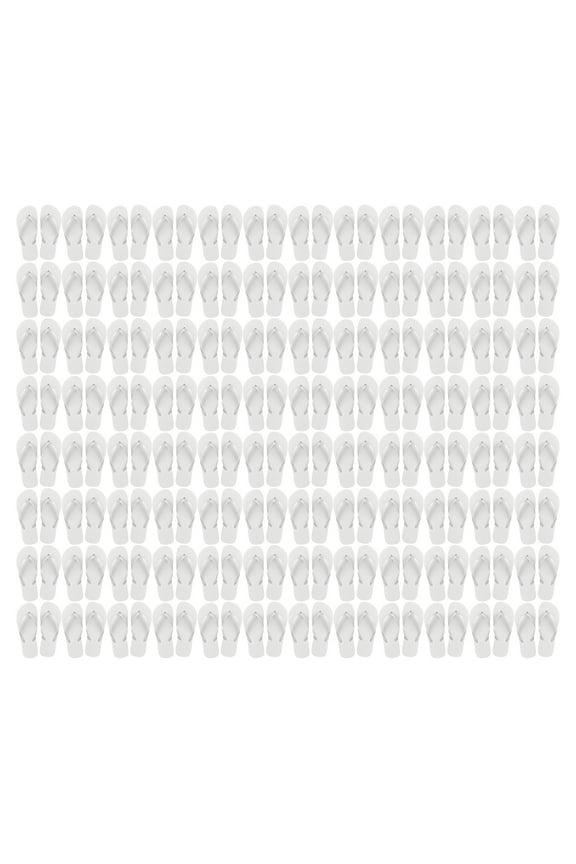 Wholesale Flip Flops, 96 Pairs Case, Men Women Kids, Wedding, Beach, Pool Party, Bulk Pack Slippers (White)