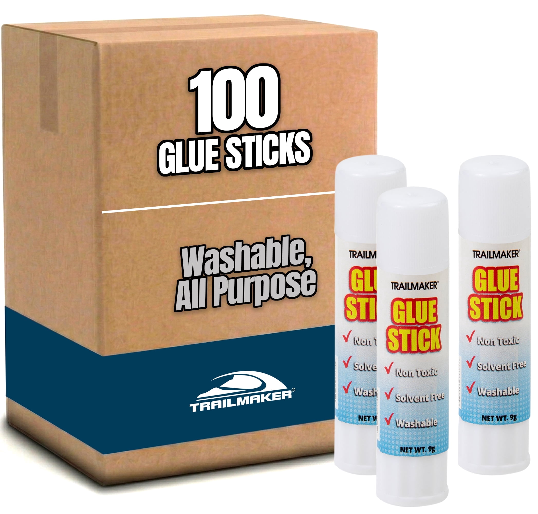 100 Pack of Paste Sticks for Arts, Craft and Scrapbooking