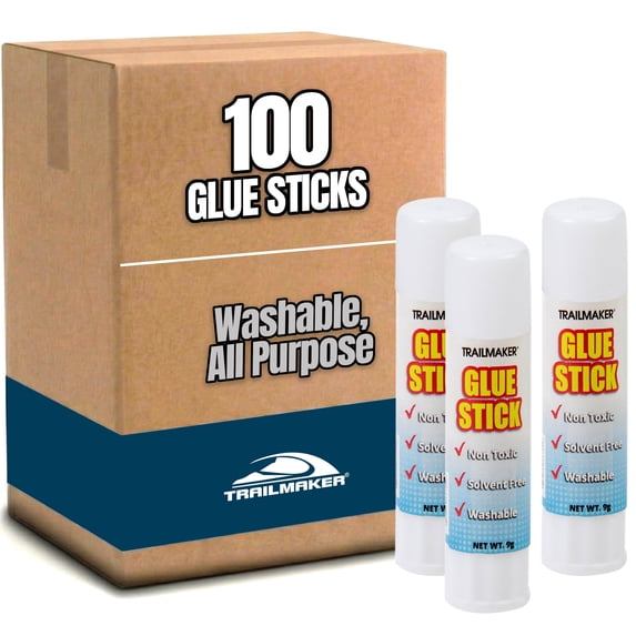100 Pack of Paste Sticks for Arts, Craft and Scrapbooking