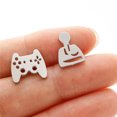 thumbnail image 1 of Wholesale Gothic Halloween Stainless Steel Ghost Stud Earrings for Women - Fashionable Jewelry Accessories  featuring Spooky Spider and Skull Design - Perfect for Easter, 1 of 7