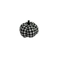 thumbnail image 1 of Wholesale Home Decor Black & White Fall  Buffalo Check Flannel Stuffed Pumpkin, 1 of 1