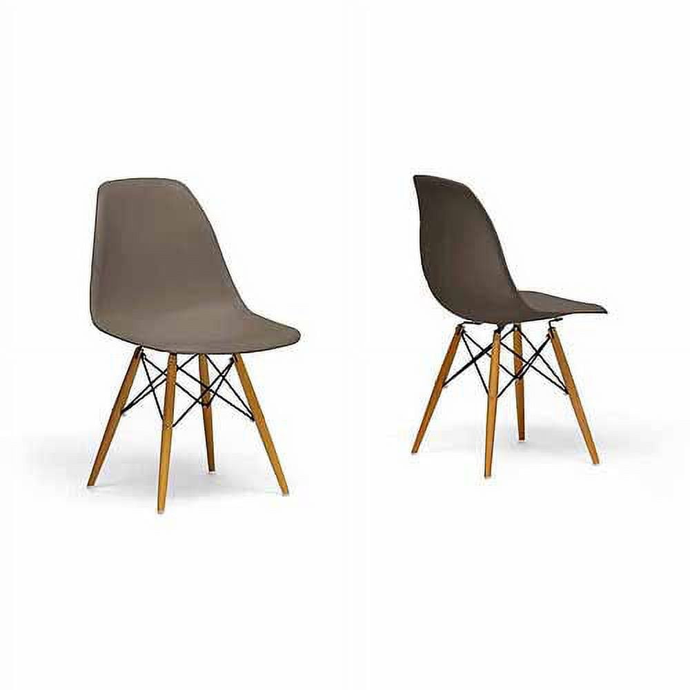 Wholesale Interiors Azzo Plastic Mid Century Modern Shell Chair
