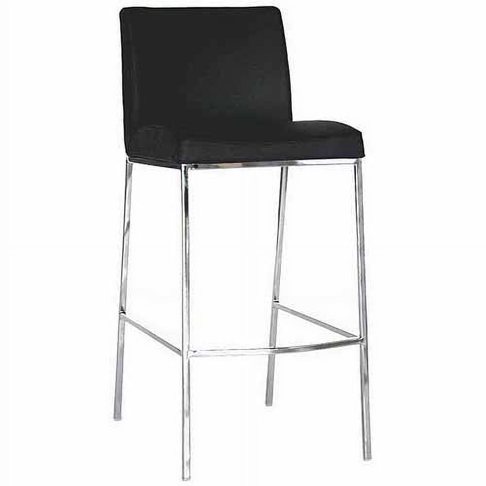 Wholesale Interiors Mesa Leather Barstool Set of 2 Black