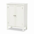 thumbnail image 1 of Wholesale Interiors Thelma Cottage and Farmhouse White Finished 2-door Wood Multipurpose Storage Cabinet, 1 of 6