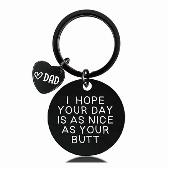 Wholesale Keychains Holiday Promotional Gifts Father's Day Gifts Engraved Metal Keychain Pendants