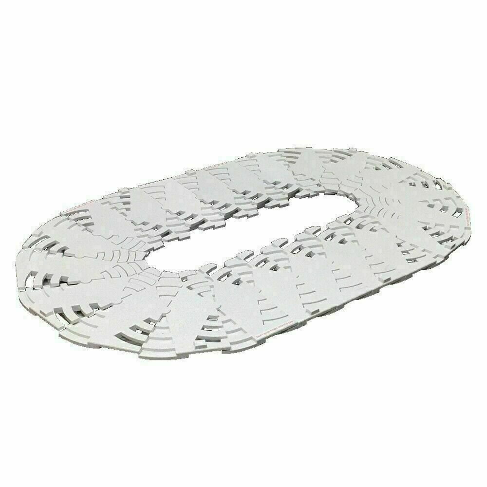 Wholesale Lazy Susan for Rectangular Oval Tables 1 Set TTOBGray