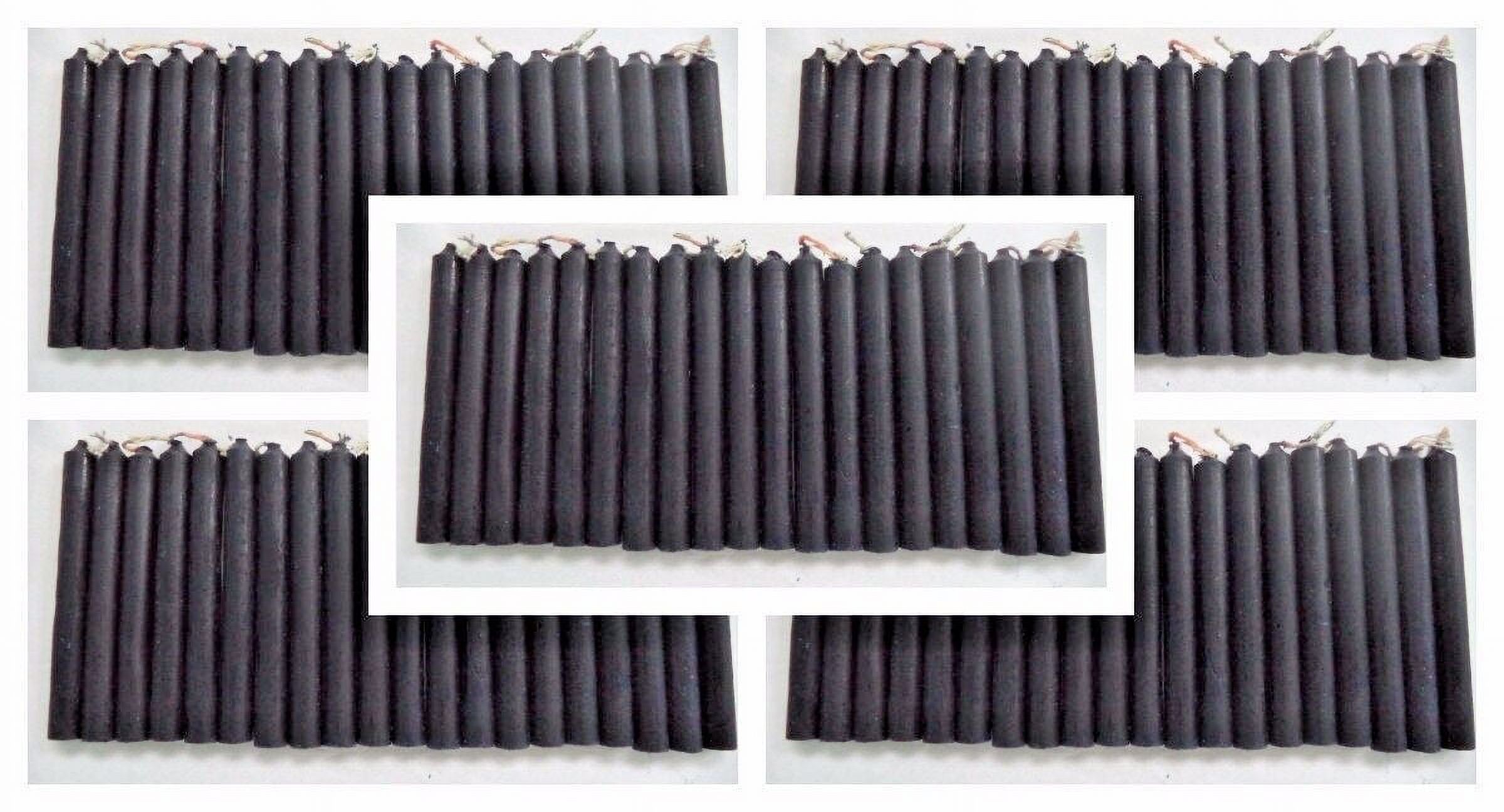 Wholesale Lot 100 Mini 4" Chime Spell Candles Black (Wicca Altar