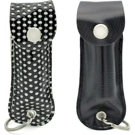 Wholesale Lot Pepper Spray Maximum Strength 1/2 oz Compact Size Police Grade Formula Best Self Defense Tool for Women with Leather Case