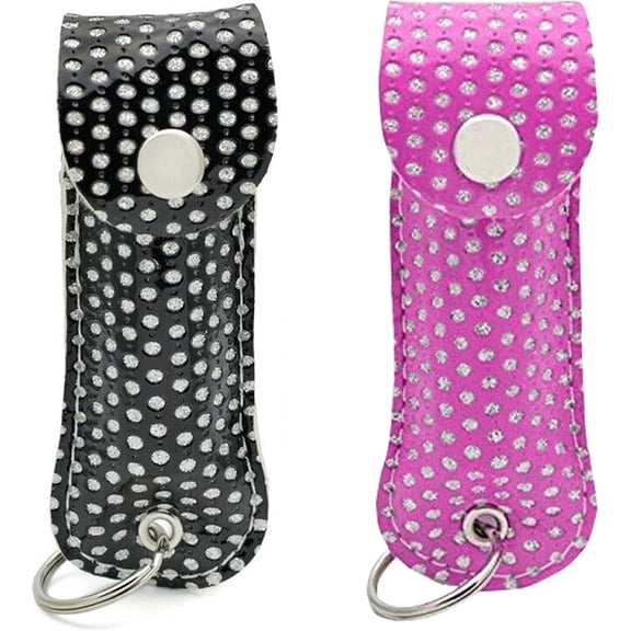 FIGHTSENSE Maximum Strength Self-Defense Pepper Spray with Leather Case, 1/2 oz