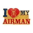 thumbnail image 1 of Wholesale Lot of 12 U.S. Air Force I Love My Airman Lapel Hat Pin Military PM596, 1 of 1