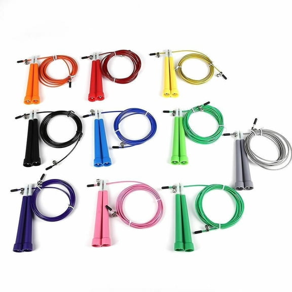 Wholesale Lot of 25 Steel Wire Speed Jump Rope Adjustable CrossFit Exercise NEW!