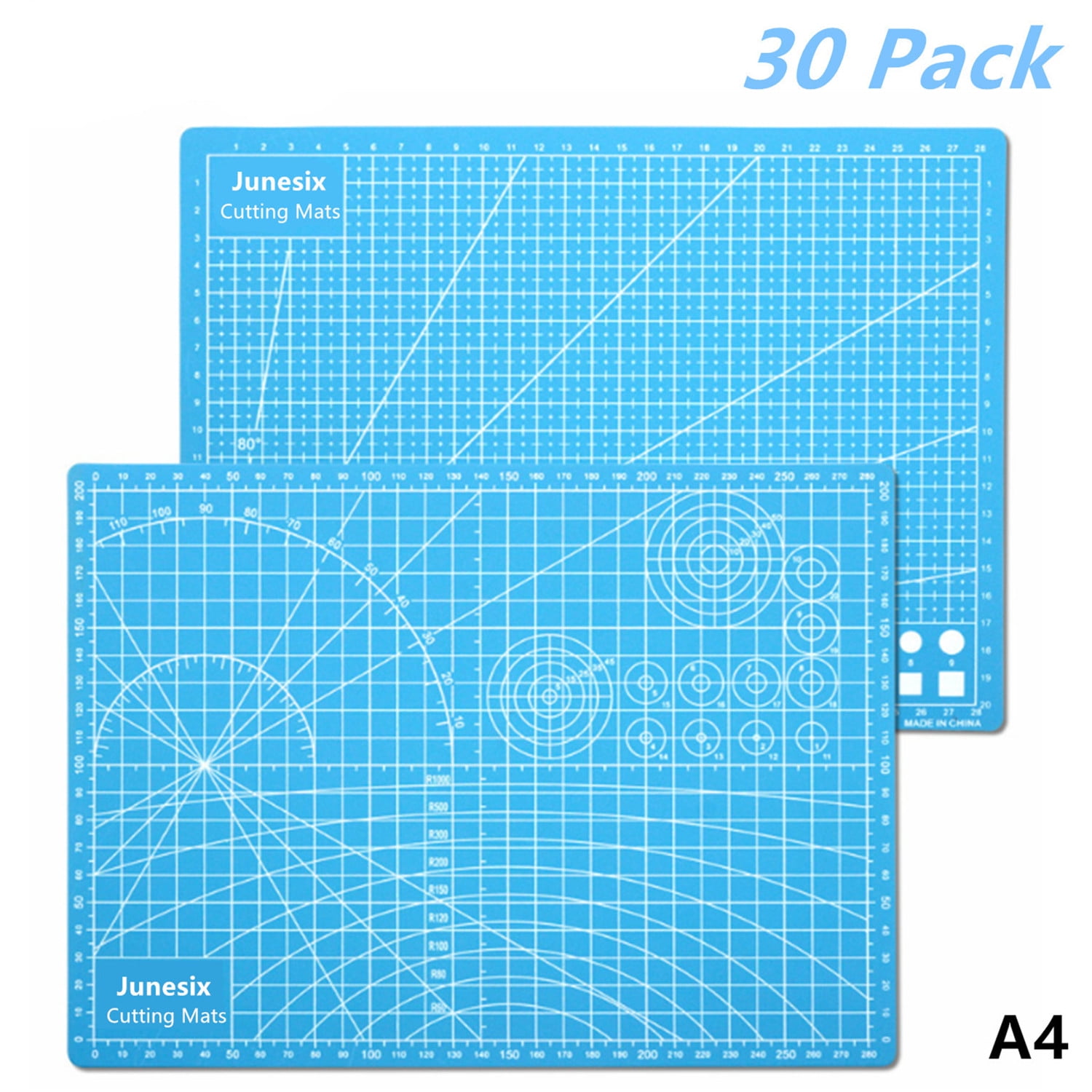 Wholesale Lot of 30 Pack Blue Cutting Mat, Self Healing Board, A4 Size Pad for Crafting Models (9" x 12")
