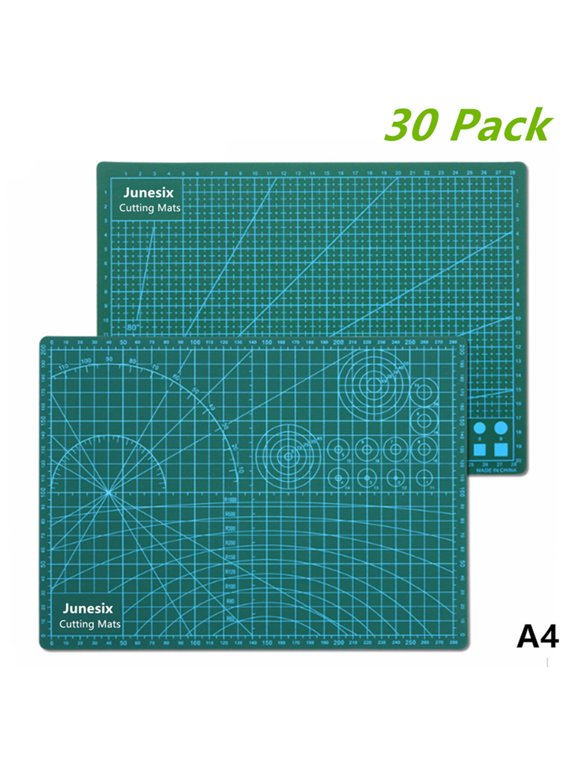 Wholesale Lot of 30 Pack Green Cutting Mat, Self Healing Board, A4 Size Pad for Crafting Models (8.27" x 11.69")