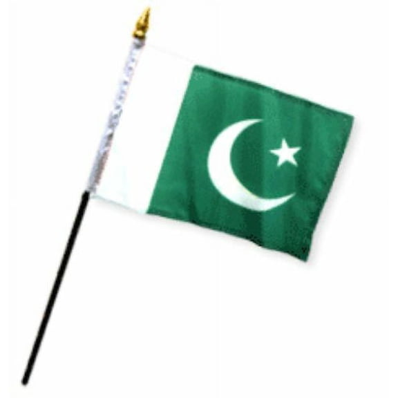 Wholesale Lot of 6 Pakistan 4"x6" Desk Table Stick Flag