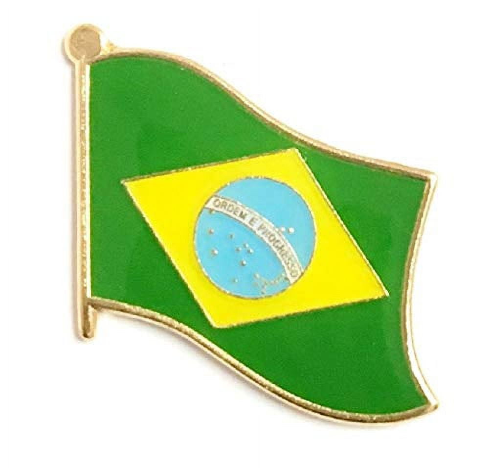 Wholesale Pack of 50 Brazil International Single Flag Lapel Pins, 50 ...