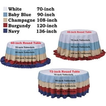 Wholesale Premium Table Cover Sparkly Sequin Round Tablecloth for Wedding Banquet Party Home - Red