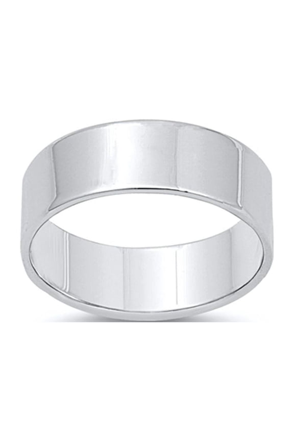 Wholesale Ring .925 Solid Sterling Silver Cigar Band Jewelry Female Male Unisex Size 8