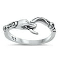 thumbnail image 1 of Wholesale Ring .925 Sterling Silver Bali Snake Serpent Band Jewelry Female Male Unisex Size 9, 1 of 4