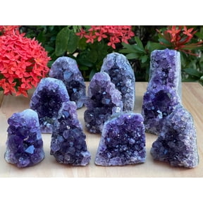 Wholesale Small Uruguayan Deep Purple Amethyst Cluster, Amethyst Geode, Raw Amethyst, Amethyst Druze, Amethyst Crystal, 3-8 oz (1 Count)