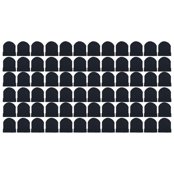 Wholesale Winter Gloves Beanies, Warm Thick Thermal Bulk Case Pack Unisex Men Women (Beanies, Black, 60 Pack)