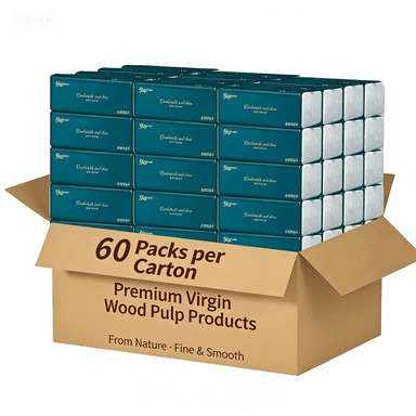 Wholesale full box of 60 packs of toilet paper, wholesale of affordable napkins, household paper, toilet paper, household use