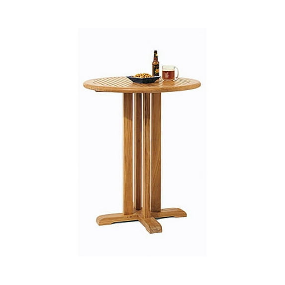 WholesaleTeak Outdoor Patio Grade-A Teak Wood 36" Round Bar Table #WMBRTB