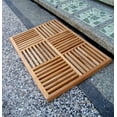 thumbnail image 1 of WholesaleTeak Outdoor Patio Grade-A Teak Wood 36"x24.5" Basket Weave Door / Shower/ Spa / Bath Floor Mat #WMAXBWFM, 1 of 3