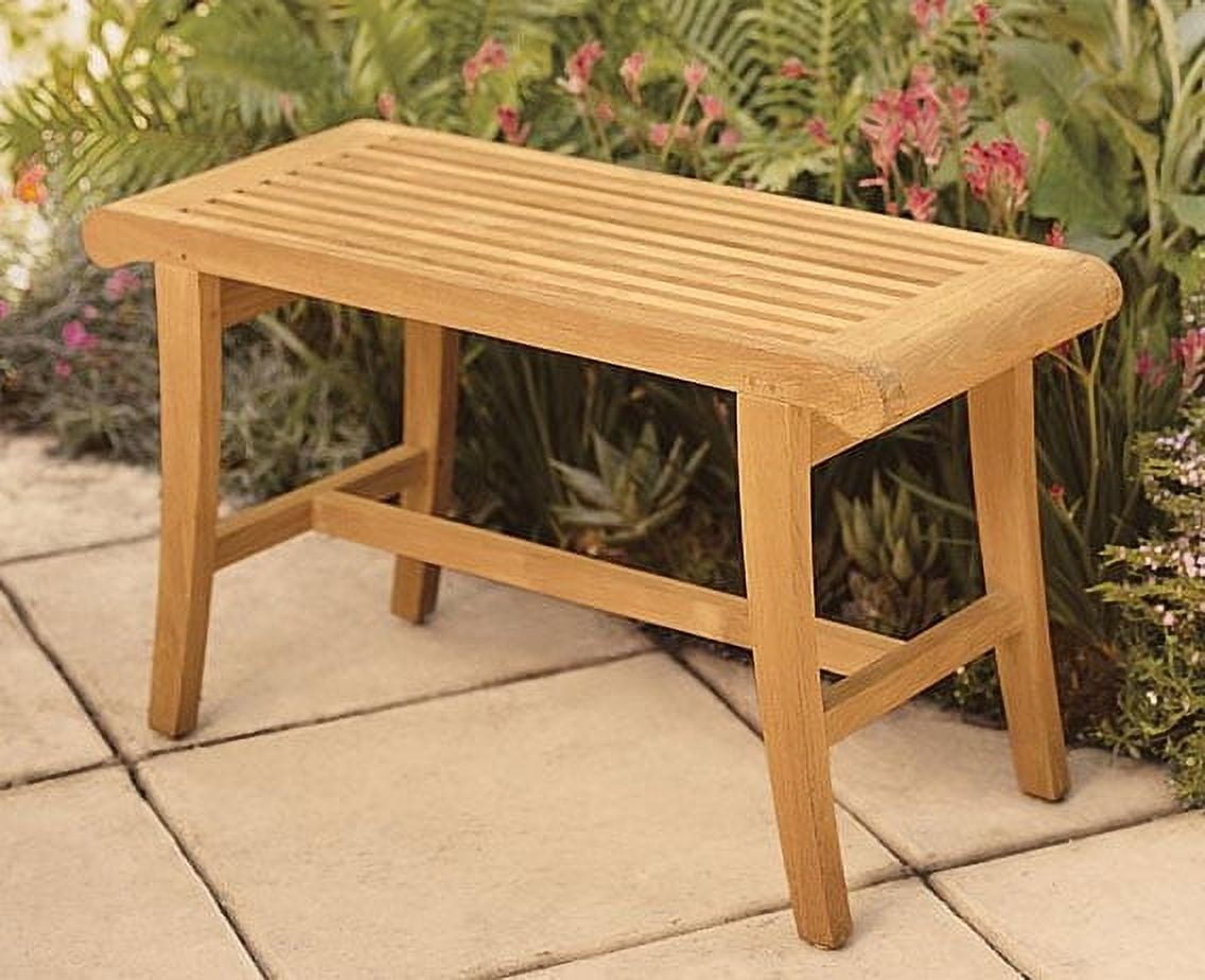 WholesaleTeak Outdoor Patio Grade-A Teak Wood Bath Stool