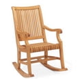 thumbnail image 1 of WholesaleTeak Outdoor Patio Grade-A Teak Wood Giva Rocker / Rocking Arm Chair (Cushion not included) #WMRKGV, 1 of 2