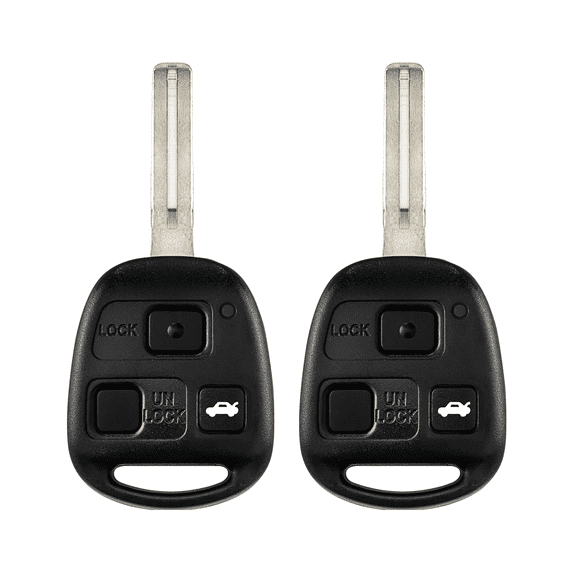 Wholesalekey Replacement for 2001-2011 Toyota HYQ12BBK 3 Buttons Remote Key Fob 315MHz,2 Pack