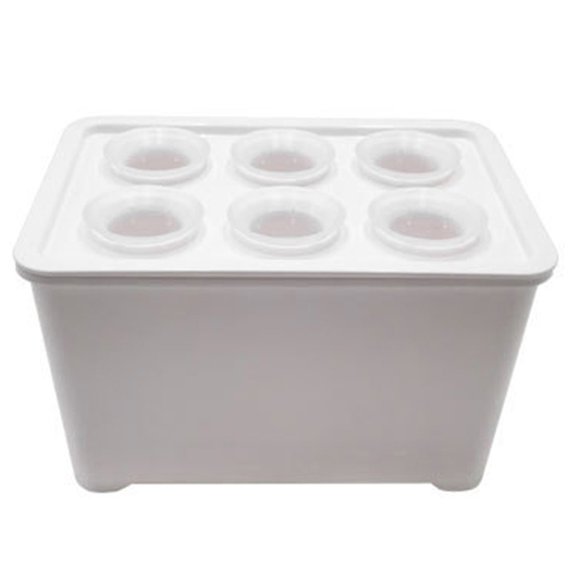 Wholesales Nursery Pots Hydroponic System Growing Box Universal Planting Container for Propagation Plant Vegetable Boxes White